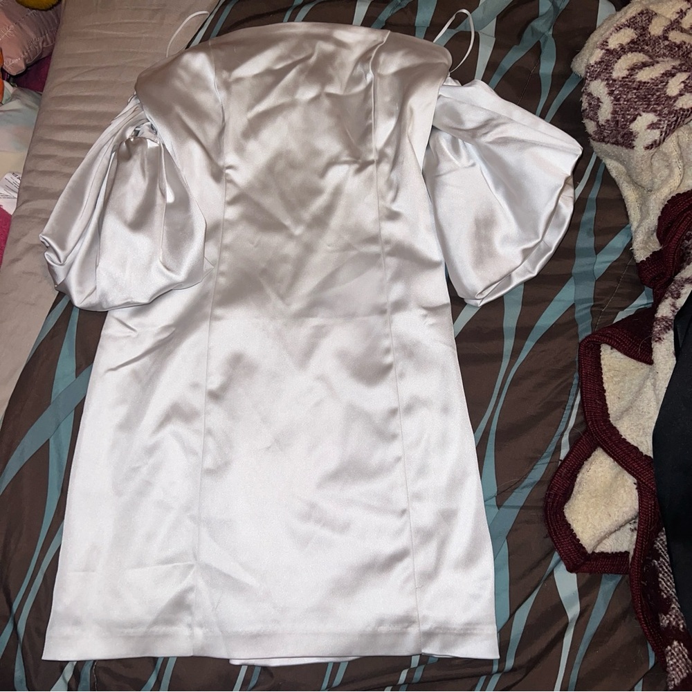Abercrombie & Fitch White Satin Garment